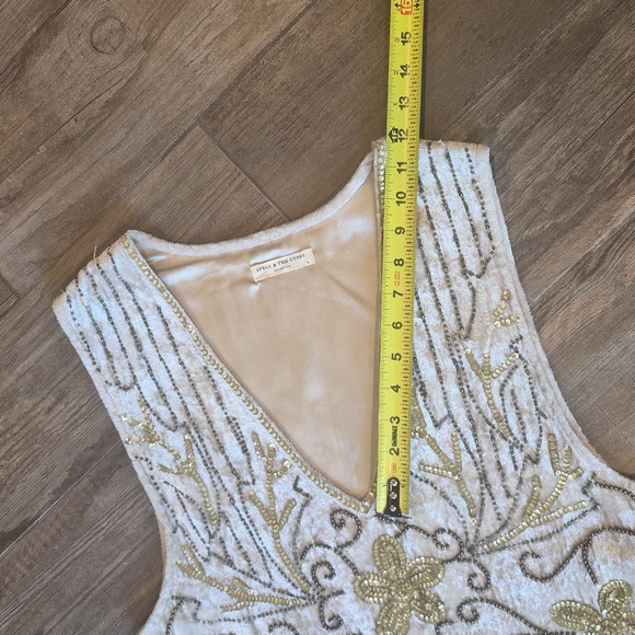 XS-M SPELL Spell & the Gypsy Collective Elsa Sequin Mini Dress in Eggnog - Picture 9 of 16